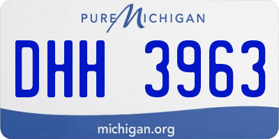 MI license plate DHH3963
