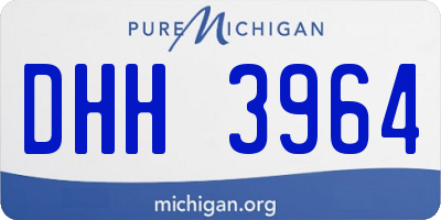 MI license plate DHH3964
