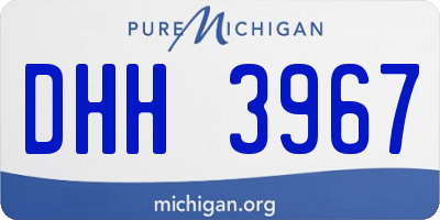 MI license plate DHH3967