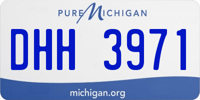 MI license plate DHH3971