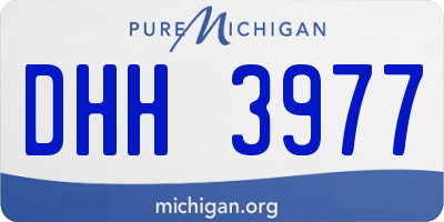 MI license plate DHH3977
