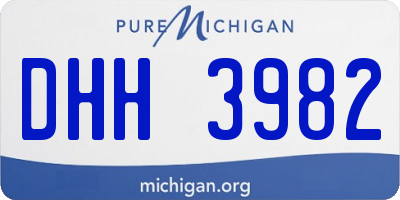 MI license plate DHH3982