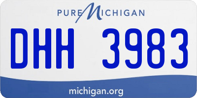 MI license plate DHH3983
