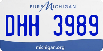 MI license plate DHH3989