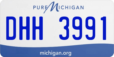 MI license plate DHH3991