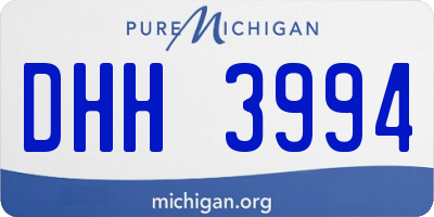 MI license plate DHH3994