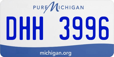 MI license plate DHH3996