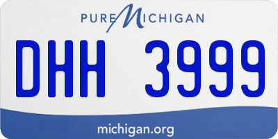 MI license plate DHH3999