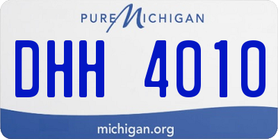 MI license plate DHH4010