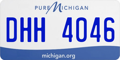 MI license plate DHH4046