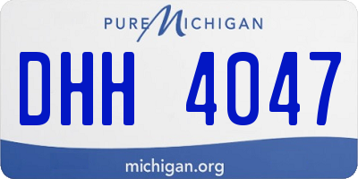 MI license plate DHH4047