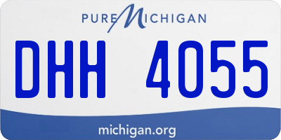 MI license plate DHH4055