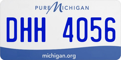MI license plate DHH4056