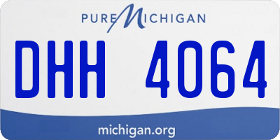 MI license plate DHH4064