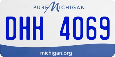 MI license plate DHH4069