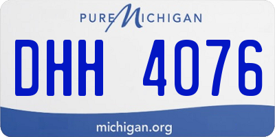 MI license plate DHH4076