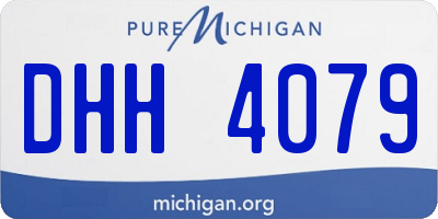 MI license plate DHH4079