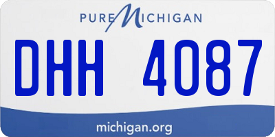 MI license plate DHH4087