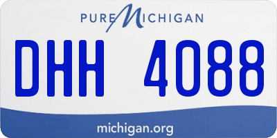 MI license plate DHH4088