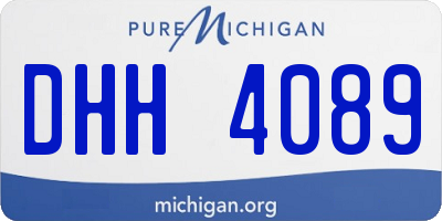 MI license plate DHH4089