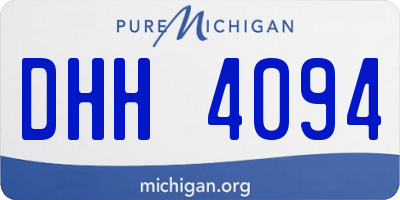 MI license plate DHH4094
