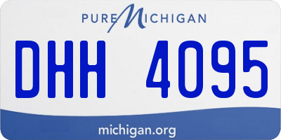 MI license plate DHH4095