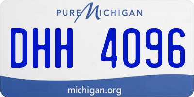MI license plate DHH4096