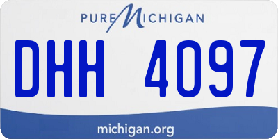 MI license plate DHH4097
