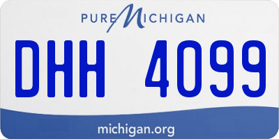 MI license plate DHH4099