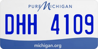MI license plate DHH4109