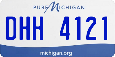 MI license plate DHH4121