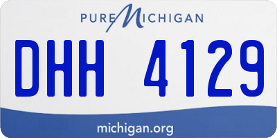 MI license plate DHH4129