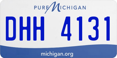 MI license plate DHH4131