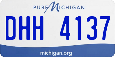 MI license plate DHH4137