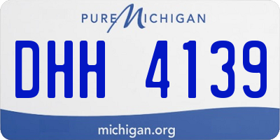 MI license plate DHH4139
