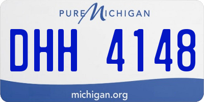 MI license plate DHH4148