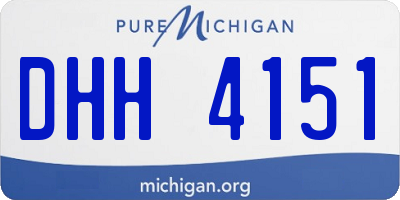 MI license plate DHH4151
