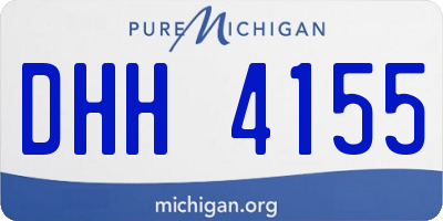 MI license plate DHH4155