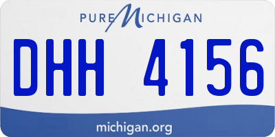 MI license plate DHH4156