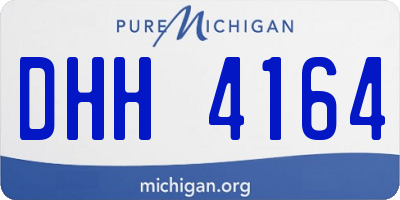 MI license plate DHH4164