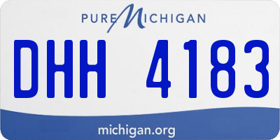 MI license plate DHH4183
