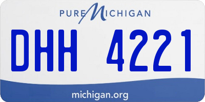 MI license plate DHH4221
