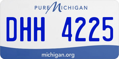 MI license plate DHH4225