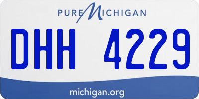 MI license plate DHH4229