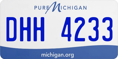 MI license plate DHH4233