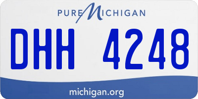 MI license plate DHH4248