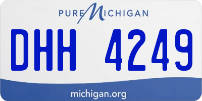 MI license plate DHH4249
