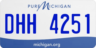 MI license plate DHH4251