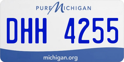 MI license plate DHH4255
