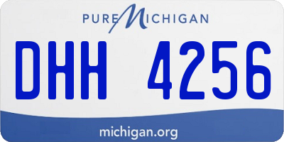 MI license plate DHH4256